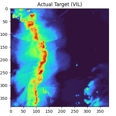 Observed vertically integrated liquid radar field